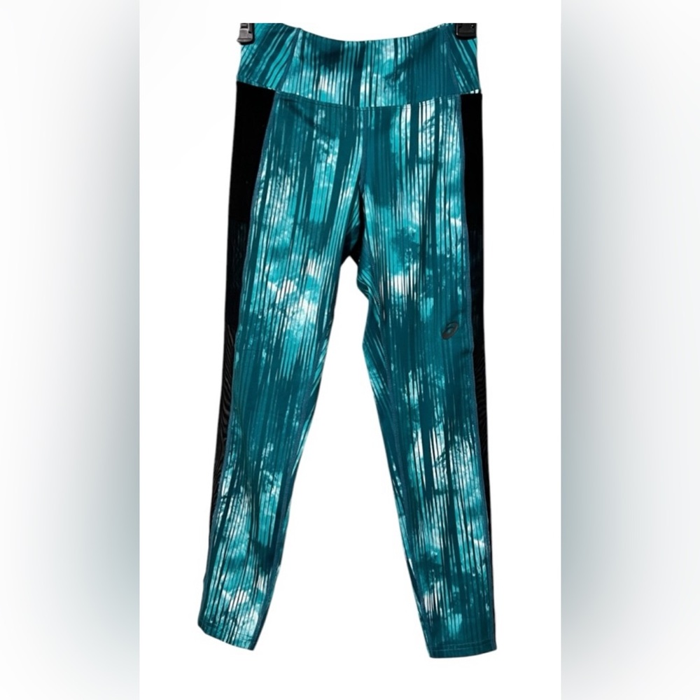 ASICS Women's Kate 7/8 tight fit legging workout training quick‎ dry teal small